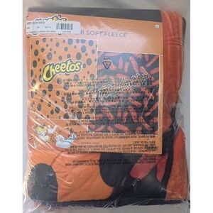 Spencer's CHEETOS Flamin' Hot Soft FLEECE Double-Sided 50x60" Heavy BLANKET NEW!